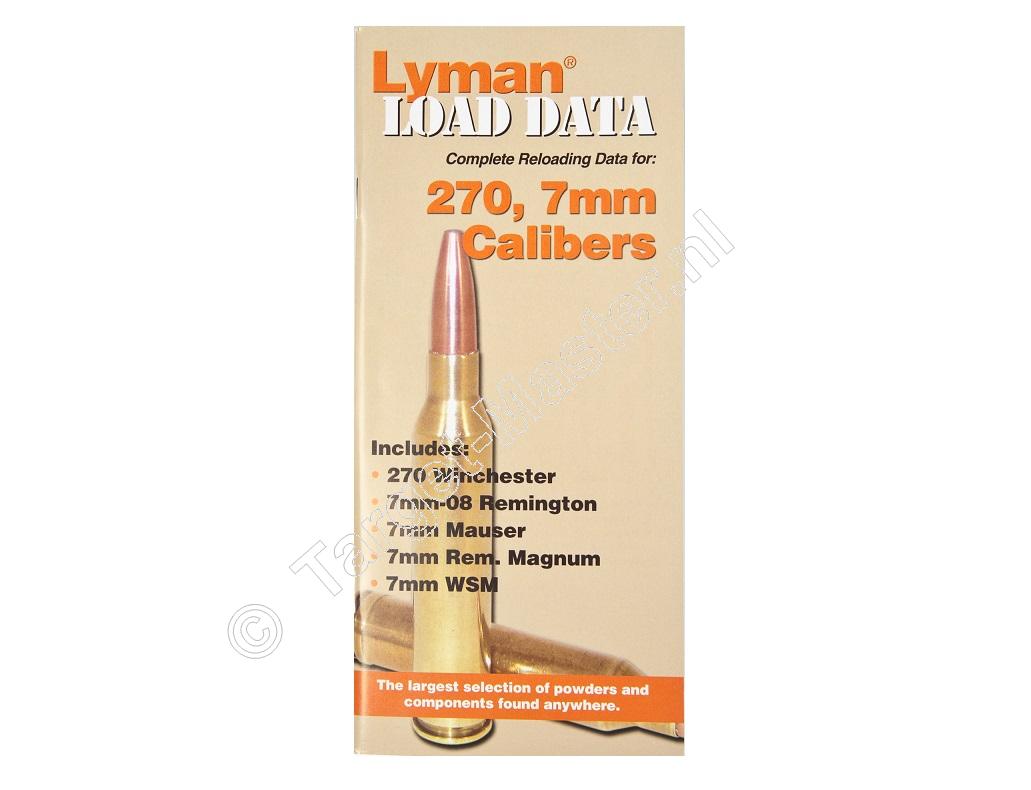 Lyman LOAD DATA BOOK 270, 7mm Calibers